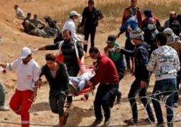 ارتفاع عدد الفلسطينيين المصابين في قطاع غزة إلى 41 شخصا