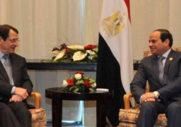 السيسى يؤكد متانة العلاقات مع قبرص.. و«أنستاسيادس»: نقدر دعم مصر للقضية القبرصية