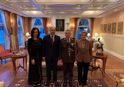 بالصور.. سفيرنا في أوتاوا يستقبل ملحق الدفاع المصرى الجديد بكندا