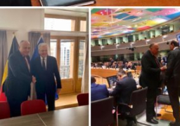 سامح شكرى يلتقى وزراء خارجية الكويت وبلجيكا على هامش الاجتماع العربى الأوروبى