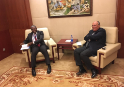 شكري يبحث مع وزير خارجية الجابون القضايا الأفريقية