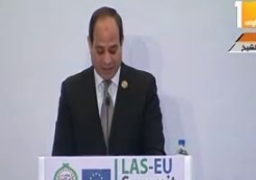 الرئيس السيسي يؤكد تطلعه للبناء على نتائج قمة شرم الشيخ العربية الأوروبية الأولى الهامة