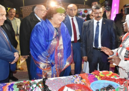 وزيرة الثقافة تفتتح فعاليات مهرجان أسوان الدولى السابع للثقافة والفنون