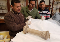 نقل 421 قطعة أثرية إلى المتحف الكبير أبرزها تمثال للملك خفرع