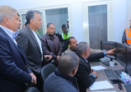 وزير النقل ومحافظ المنيا يشهدان التشغيل التجريبي لبرج إشارات مغاغة