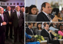10 رسائل مهمة للرئيس السيسي بمؤتمر الشاب العربى والأفريقى