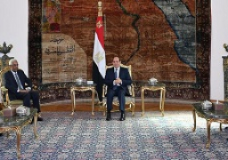 الرئيس السيسي يستقبل السيد الفريق أول عوض بن عوف، النائب الأول للرئيس السوداني ووزير الدفاع والسيد الفريق أول صلاح قوش، مدير جهاز الأمن والمخابرات الوطنية السوداني،
