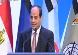 السيسى : لن ننحنى للإرهاب أبدا.. والشعب المصرى بطل معركة التنمية