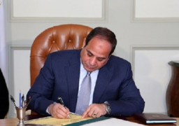 الرئيس السيسى يتسلم أوراق اعتماد سفراء جدد بالقاهرة