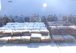 القوات البحرية تحبط محاولة تهريب أكثر من 8 أطنان من الحشيش المخدر