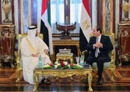 الرئيس السيسي يستقبل ولي عهد أبوظبي بقصر رأس التين بالإسكندرية