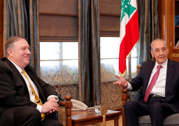 بومبيو وبري يبحثان الاستقرار في لبنان وملف الحدود البحرية مع إسرائيل