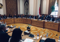 شكرى يستقبل وفد غرفة التجارة الأمريكية للإعداد لزيارة بعثة طرق الأبواب