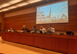 مجموعة حوثية تفشل في إيقاف ندوة بجنيف عن دعم قطر للإرهاب