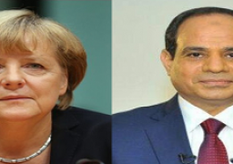 تلقى السيد الرئيس عبد الفتاح السيسي بعد ظهر اليوم اتصالاً هاتفياً من المستشارة الألمانية أنجيلا ميركل