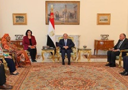 السيسي يستقبل رئيسة اللجنة الأفريقية لحقوق الإنسان السيدة سوياتا مايجا