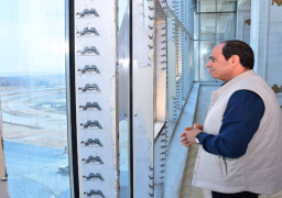 الرئيس يتفقد سير العمل بعدد من المشروعات الإنشائية بالعاصمة الإدارية