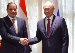 السيسى يلتقي نظيره الروسى فلاديمير بوتين في بكين