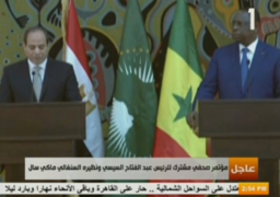 السيسي يتفق مع الرئيس السنغالى على تعزيز التعاون بين البلدين