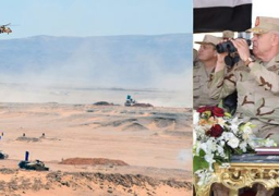 الفريق محمد فريد يشهد المرحلة الختامية للمناورة “بدر 2019”