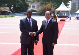 بالصور.. الرئاسة: السيسي يعقد جلسة مباحثات ثنائية مع رئيس كوت ديفوار