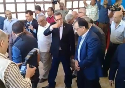 مدبولى يزور مدرسة اعدادية بنين برشيد ويتفقد مشروع تطوير الكورنيش