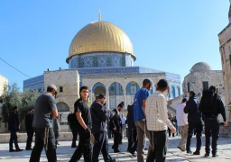 مستوطنون و”حاخامات” يقتحمون المسجد الأقصى بحراسة مشددة من الاحتلال الإسرائيلي