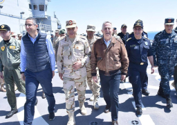 وزير الدفاع ونظيريه القبرصي واليوناني يشهدون التدريب المشترك “ميدوزا 8