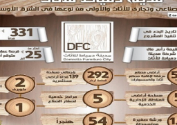 مجلس الوزراء : مدينة دمياط للأثاث “أكبر تجمع صناعي وتجاري للأثاث والأولى في الشرق الأوسط