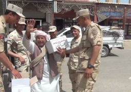 القوات المسلحة توزع نصف مليون حصة غذائية بنصف الثمن بمحافظات الجمهورية