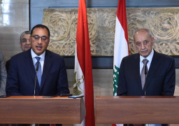 مدبولي: العلاقات التاريخية والتوافق في الرؤى تجمع بين مصر ولبنان