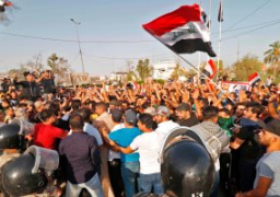 مقتل 4 أشخاص وإصابة 17 آخرين فى مظاهرات بالنجف العراقية