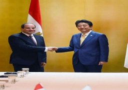 السيسي يجري مباحثات مع رئيس الوزراء الياباني على هامش قمة العشرين