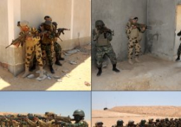 استمرار فعاليات التدريب المشترك لدول تجمع الساحل والصحراء بقاعدة محمد نجيب