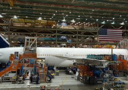 طائرة مصر للطيران الجديدة فى مراحلها الأخيرة داخل مصنع بوينج