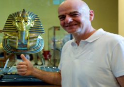 رئيس الفيفا من المتحف المصري : تاريخ مذهل و مستقبل عظيم لمصر