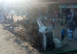 إصابة 15 عاملا فى انقلاب سيارة بالعلمين الجديدة بالساحل الشمالى