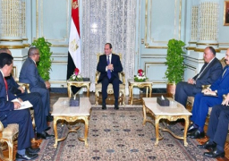 السيسي يستقبل وزير خارجية اثيوبيا
