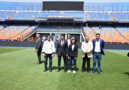 بالصور.. رئيس مدغشقر ووزير الرياضة يتفقدان ستاد القاهرة