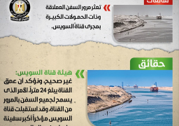 نفي تعثر مرور السفن العملاقة وذات الحمولات الكبيرة بمجرى قناة السويس