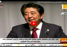 بالفيديو.. رئيس وزراء اليابان يشيد بجهود السيسي في إنجاح قمة “تيكاد”