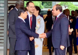 إمبراطور اليابان يستقبل الرئيس السيسي بقصره بطوكيو