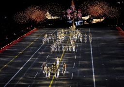 الموسيقات العسكرية تواصل عروضها المميزة ضمن المهرجان الدولى الثانى عشر للموسيقات العسكرية .