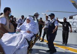 سيارات إسعاف وطائرات هليكوبتر لنقل المرضى للمشاعر المقدسة