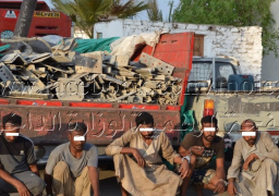ضبط عناصر تشكيل عصابى تخصص فى إرتكاب جرائم سرقات المهمات من أعمدة الضغط العالى بمدينة شلاتين بالبحر الأحمر