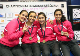 ناشئات مصر للاسكواش يتغلبن على فرنسا 3 / 0 فى بطولة العالم بماليزيا