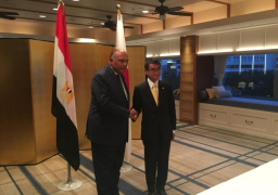 وزير الخارجية ونظيره الياباني يبحثان تعزيز العلاقات الثنائية