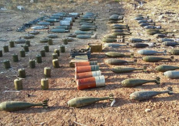 سانا: العثور على أسلحة وألغام للإرهابيين بريف حماة الشمالي