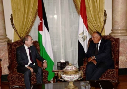 بالصور .. مباحثات مصرية – أردنية بين شكرى والصفدى قبيل اجتماعات الجامعة العربية
