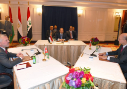 الرئيس عبد الفتاح السيسى يعقد قمة ثلاثية مصرية- أردنية- عراقية بمقر إقامته بنيويورك